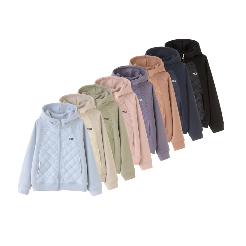 DLS-「暖意满满」2024新款加绒厚款冬装女款时尚短外套E-241171