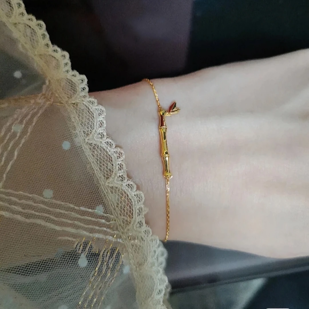 钛钢手链 节节高升竹节简约网红轻奢两世欢时尚素款不掉色女生