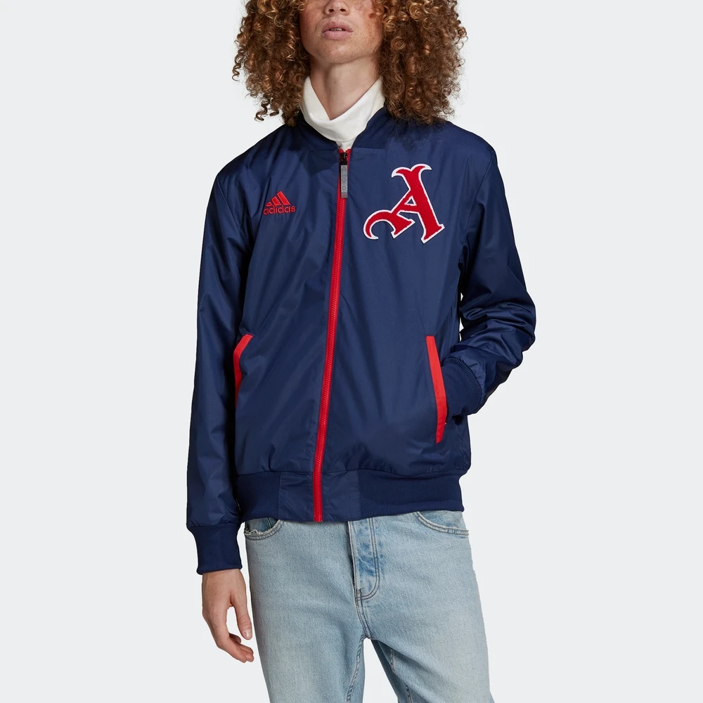 adidas/阿迪达斯新年阿森纳足球1ogo运动夹克外套男款藏青 HA5260