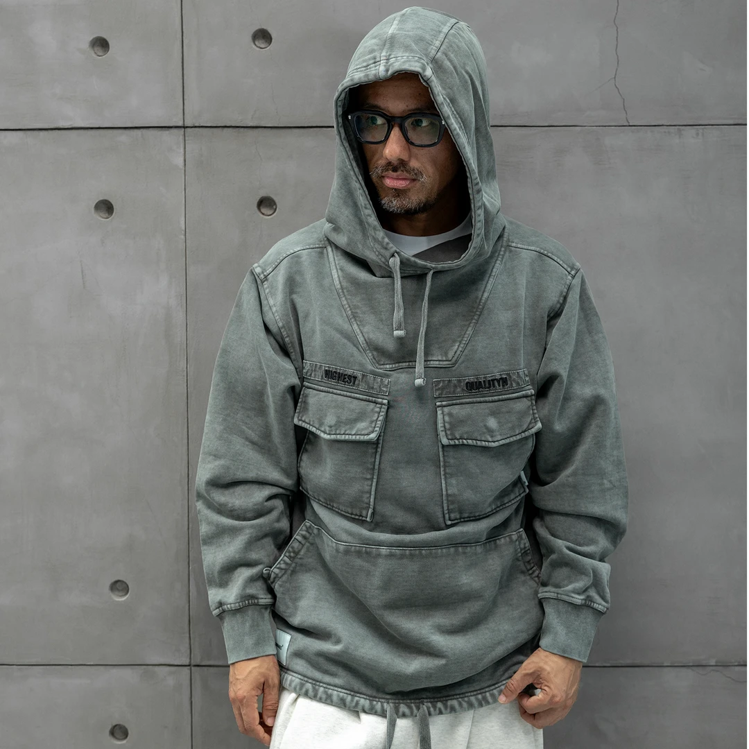 CURRAHEE重磅成衣染色雪花洗连帽卫衣帽衫 NEW VINTAGE