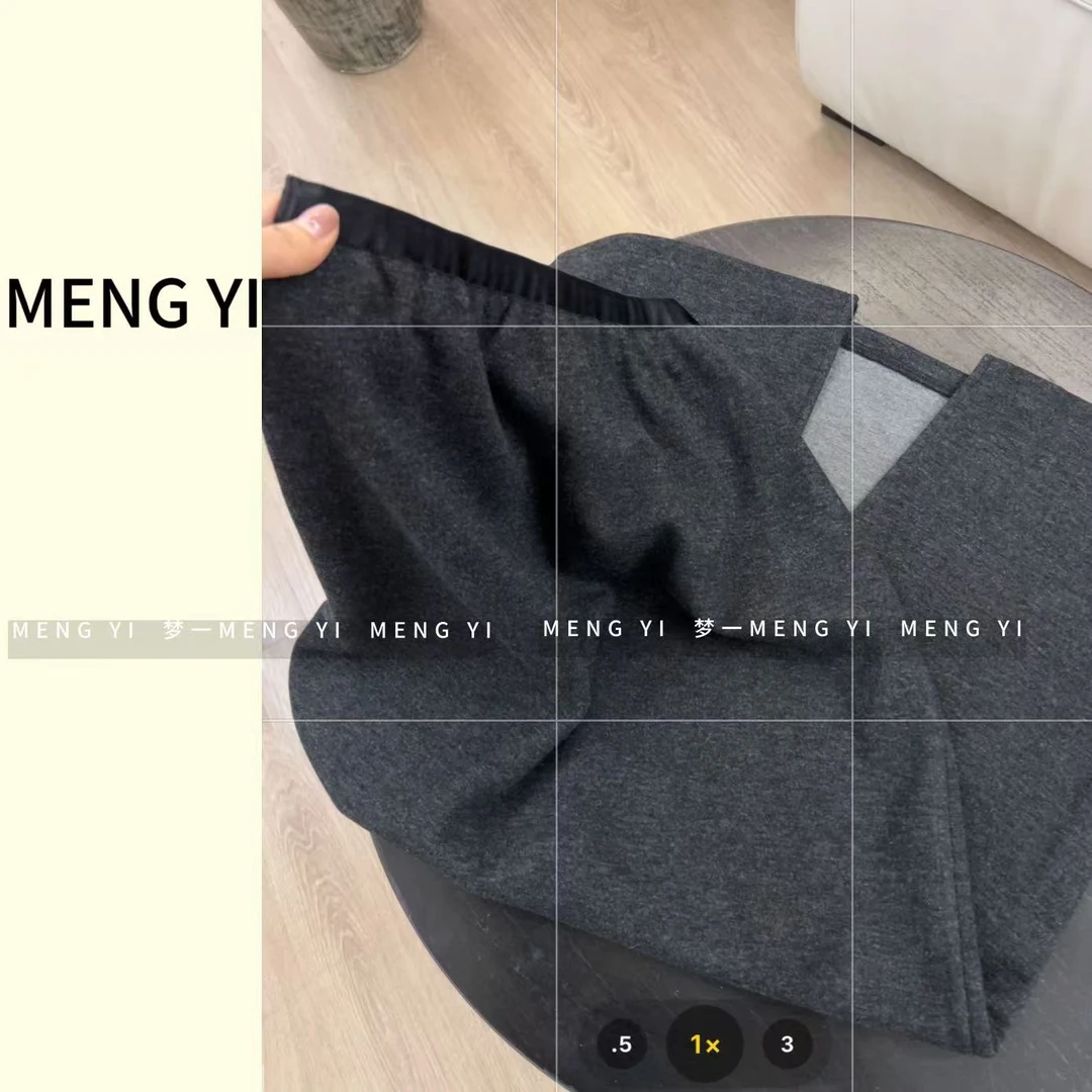 垂坠经典加厚直筒半裙my-8806-1