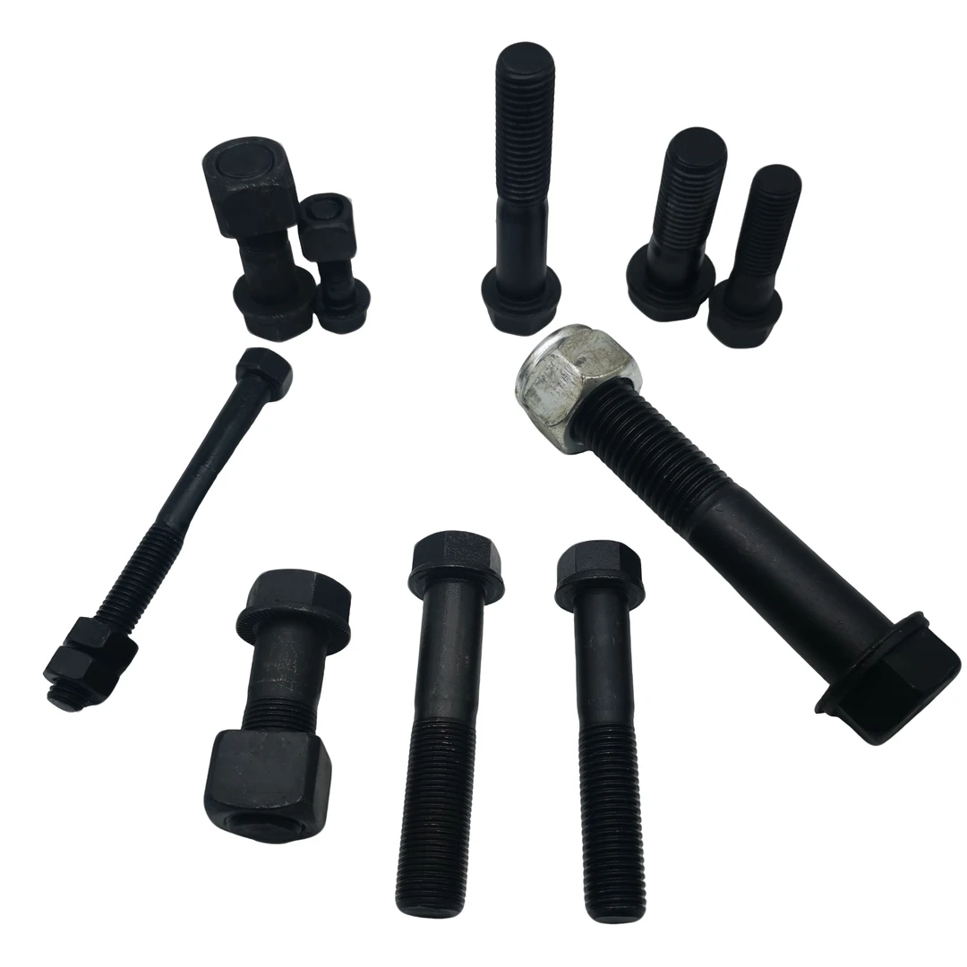 挖掘机支重轮引导轮链条链板斗齿螺丝厂家直销挖机配件自锁六角帽