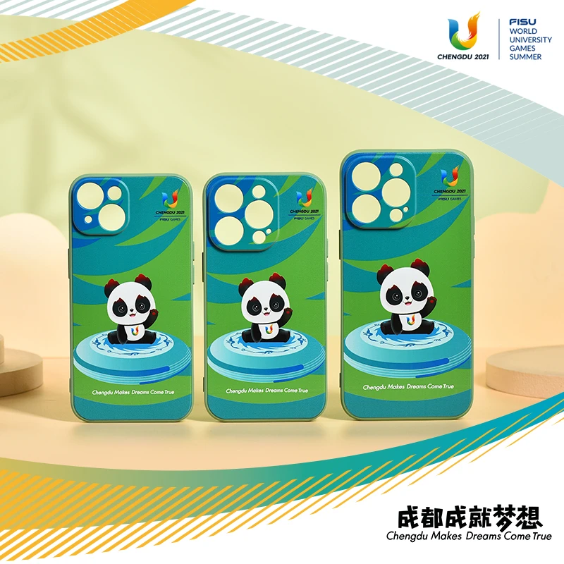 蓉宝吉祥物形象手机壳工艺赛事纪念品