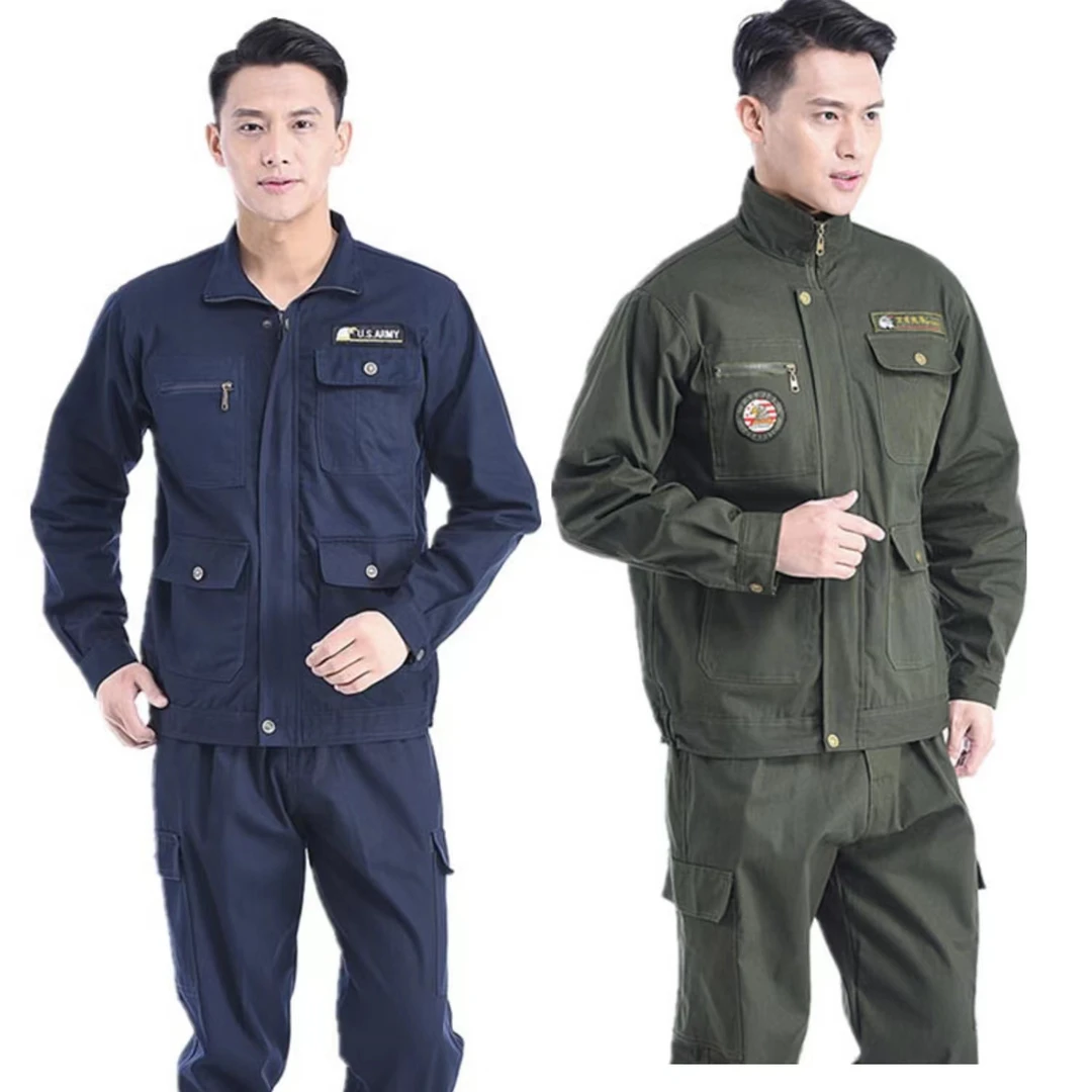 棉料电焊工防烫工作服套装男春秋劳动劳保服耐磨工人干活劳保服