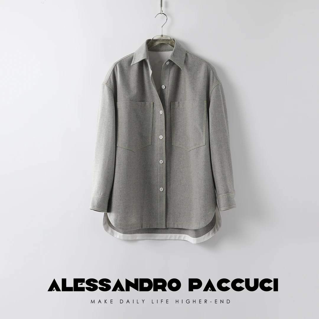 洛哥23938X篙含羊毛亚历*王经典row风男友衬衫