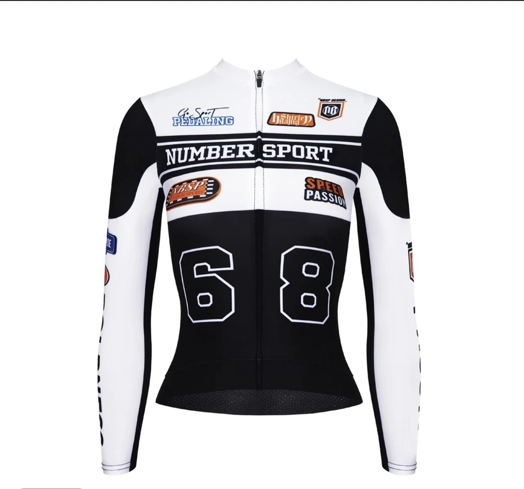 2025长袖骑行服新款上衣春秋季高领秋冬防风修身美式机车款