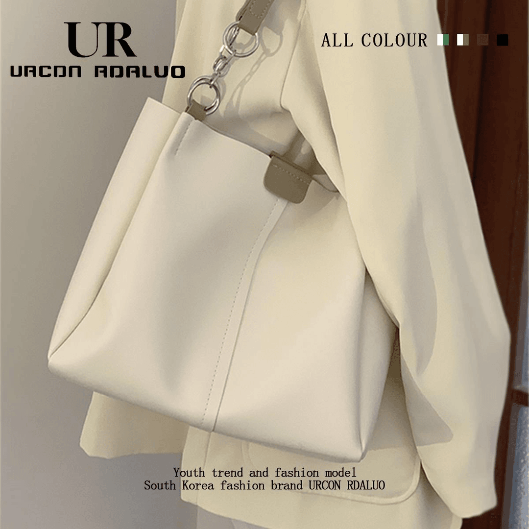 UR时尚大容量托特包包女2023新款潮学生上课手提包休闲单肩腋下包