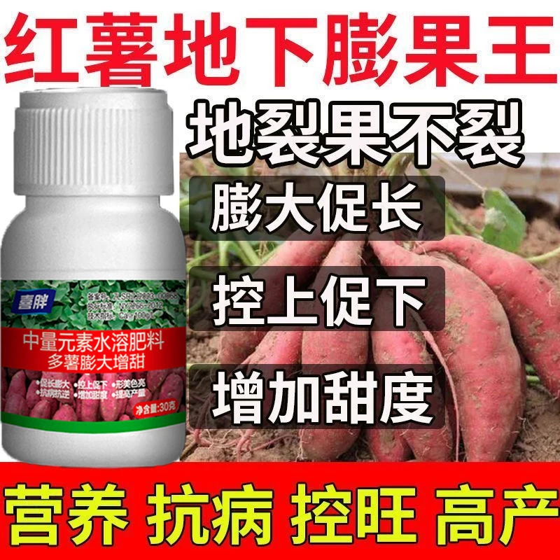 红薯控旺膨大素红薯专用肥地瓜增产叶面肥红薯增甜防裂高产万斤王