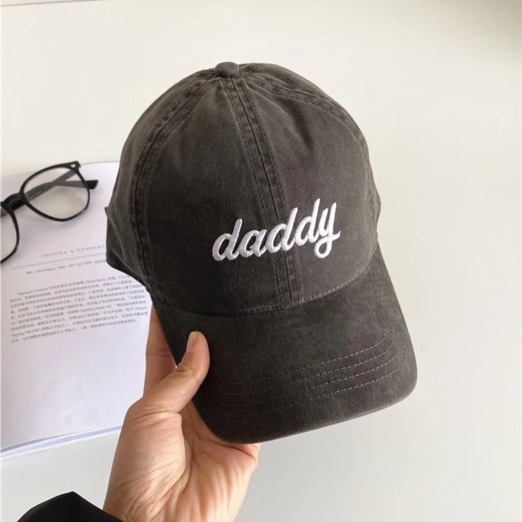 【daddy】浅顶!高级定制软顶复古水洗软顶老爹帽韩版ins棒球帽