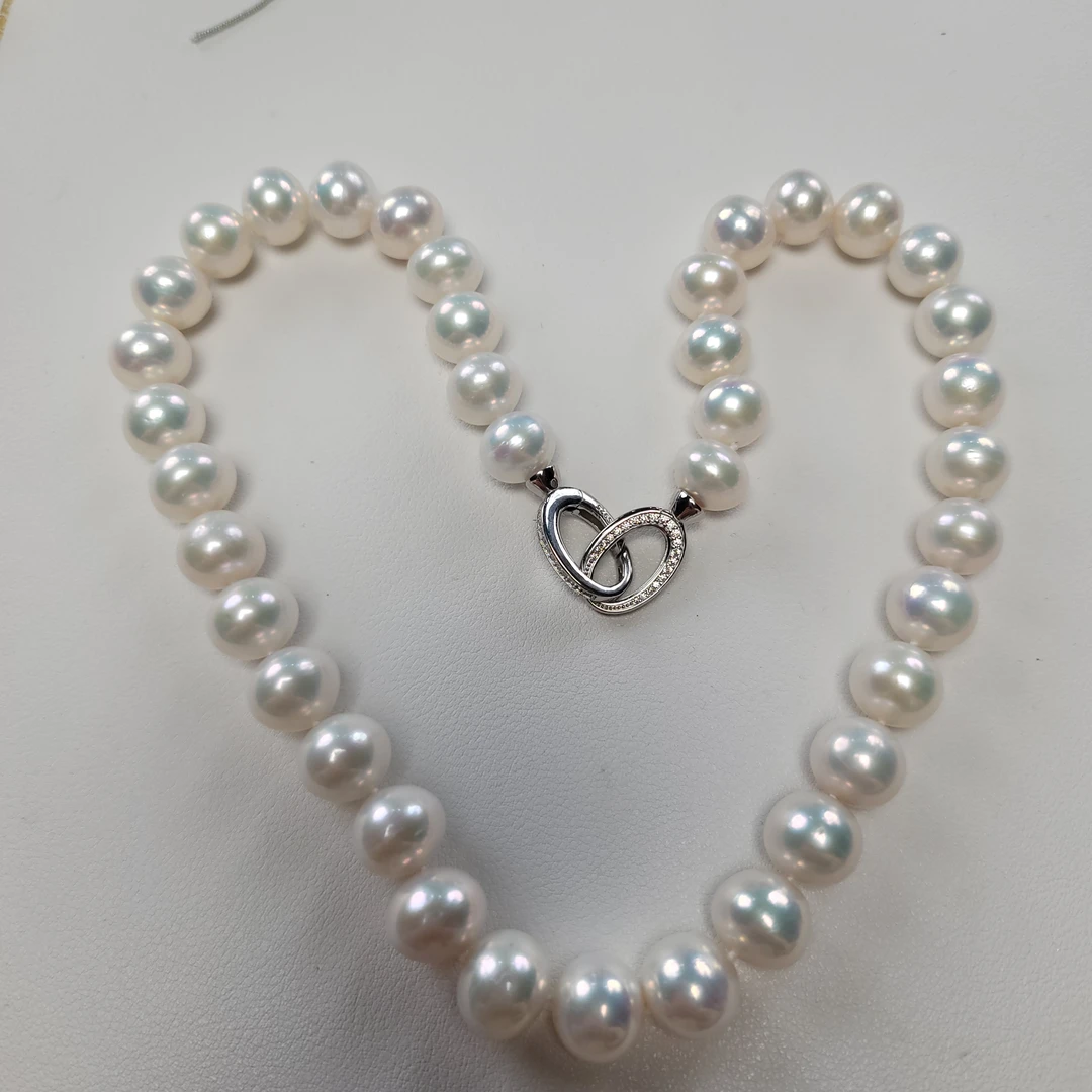淡水珍珠爱迪生白色大点位项链