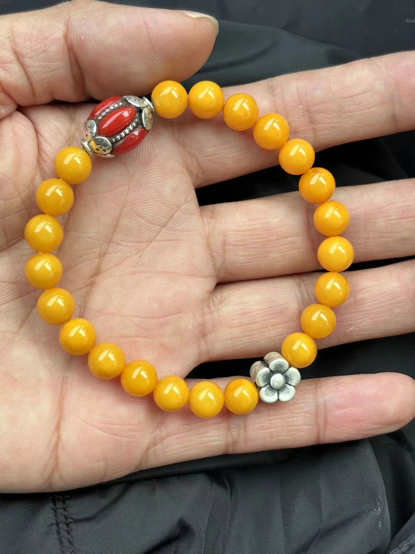 925银亚克力手链 手链 手串 925银隔珠 百搭气质