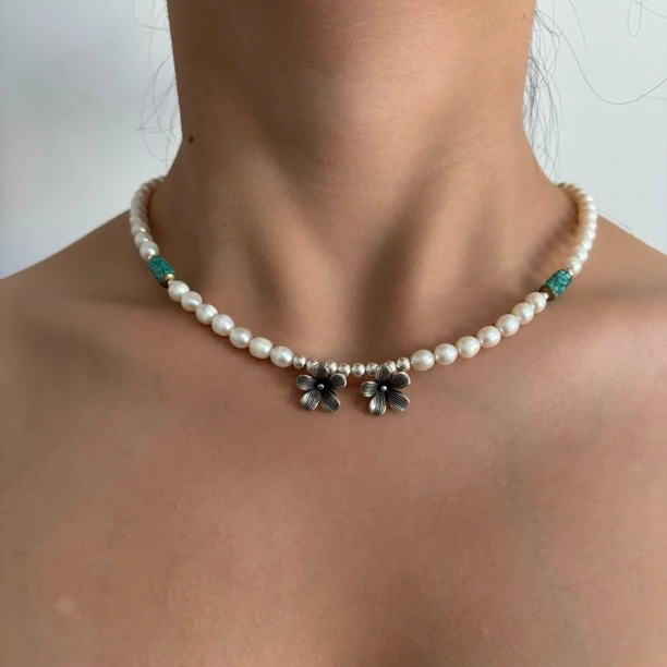 吊坠925银亚克力 925银吊坠项链 复古 个性时尚