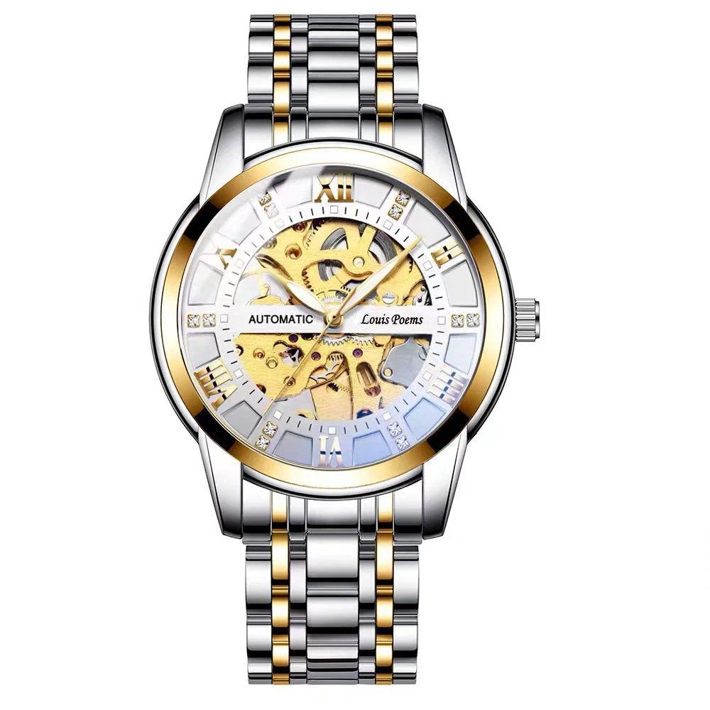 【云仓现发】间金白圣斗士 时尚潮流个性高端大气男士腕表-S