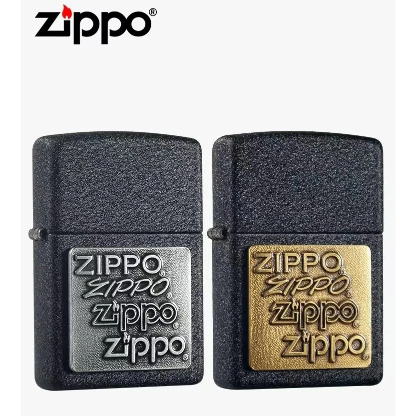 ZIPPO打火机原装362、363金色银色四代徽章系列