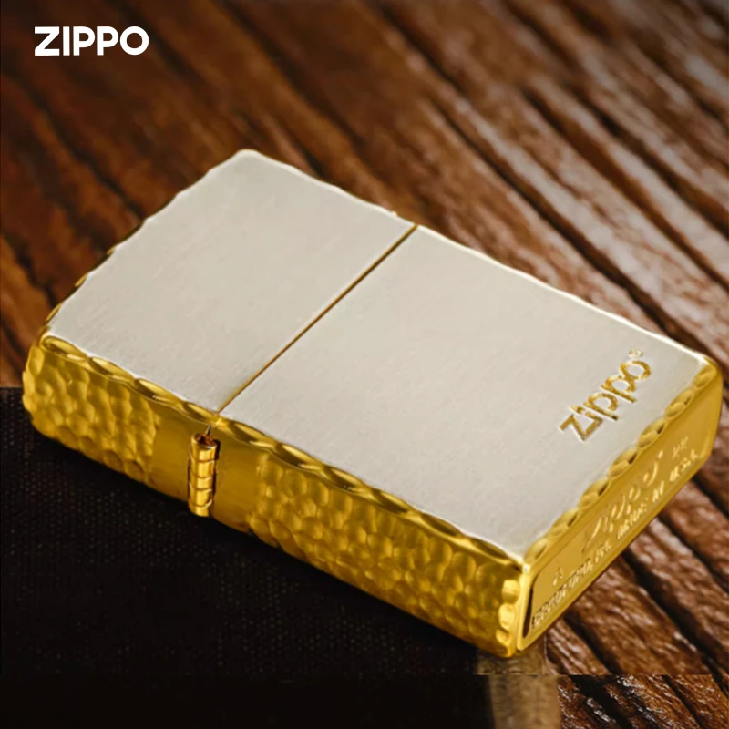 ZIPPO打火机侧雕咬边陨石坑原装正版防风煤油男士送礼物DY9902US