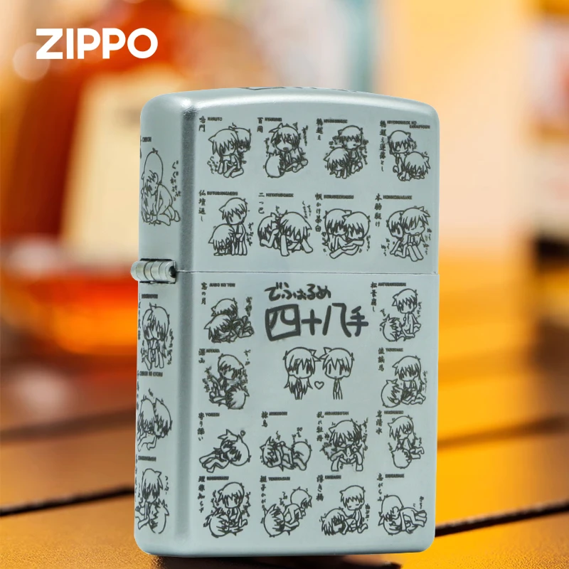 ZIPPO打火机四十八手原装正版防风银色煤油男士送礼物DY9902US