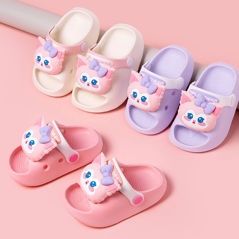 小鹿米利宝宝儿童凉拖鞋2025新款夏季亲子软底外穿厚底拖鞋女孩