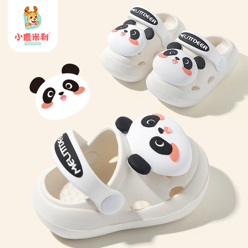 小鹿米利宝宝拖鞋男宝夏季1一3岁防滑小婴幼儿家居儿童洞洞鞋女孩