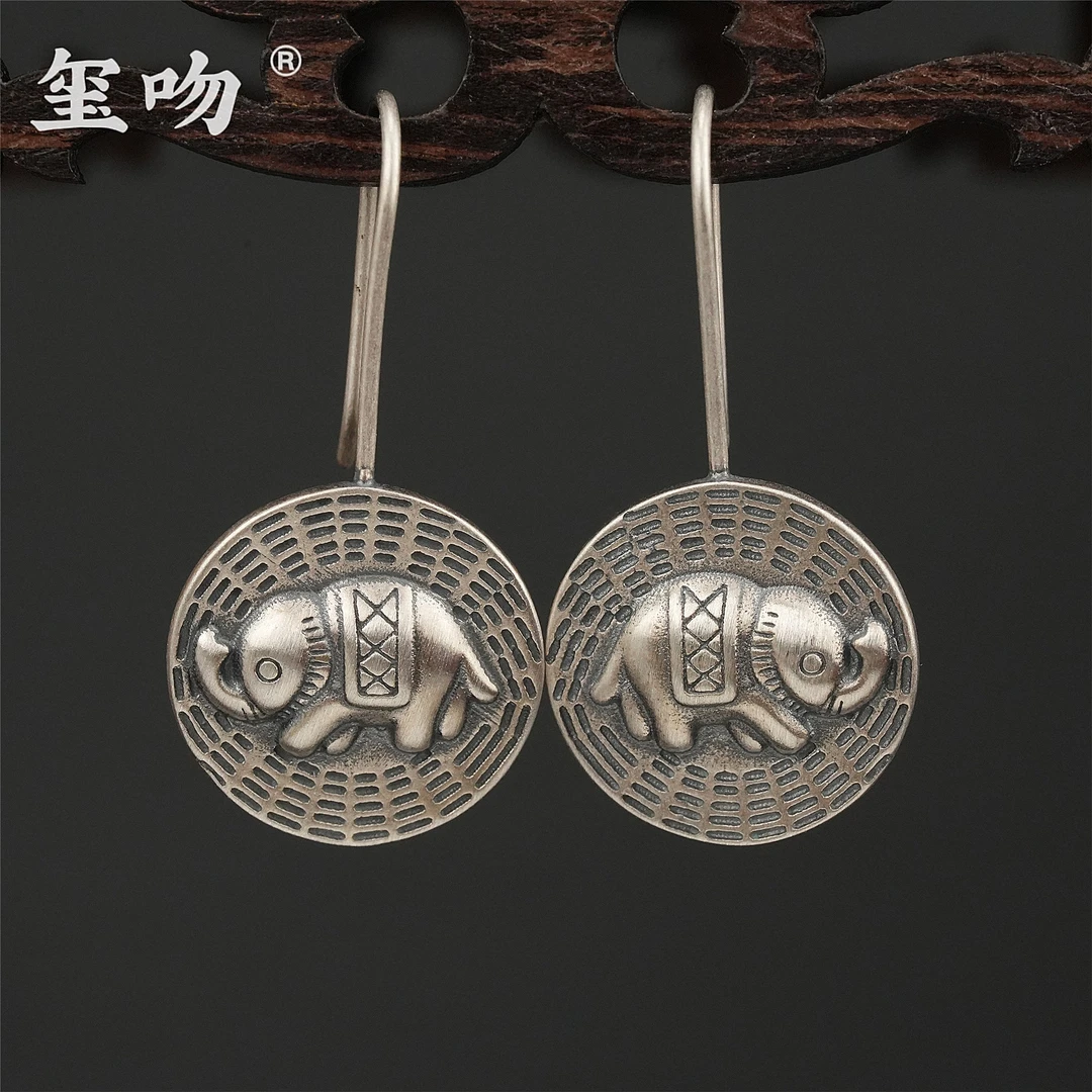 925银耳饰 【玺吻】s925银 吉祥吉象耳饰