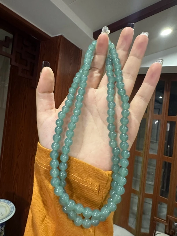 岫玉天青冻108颗 70号