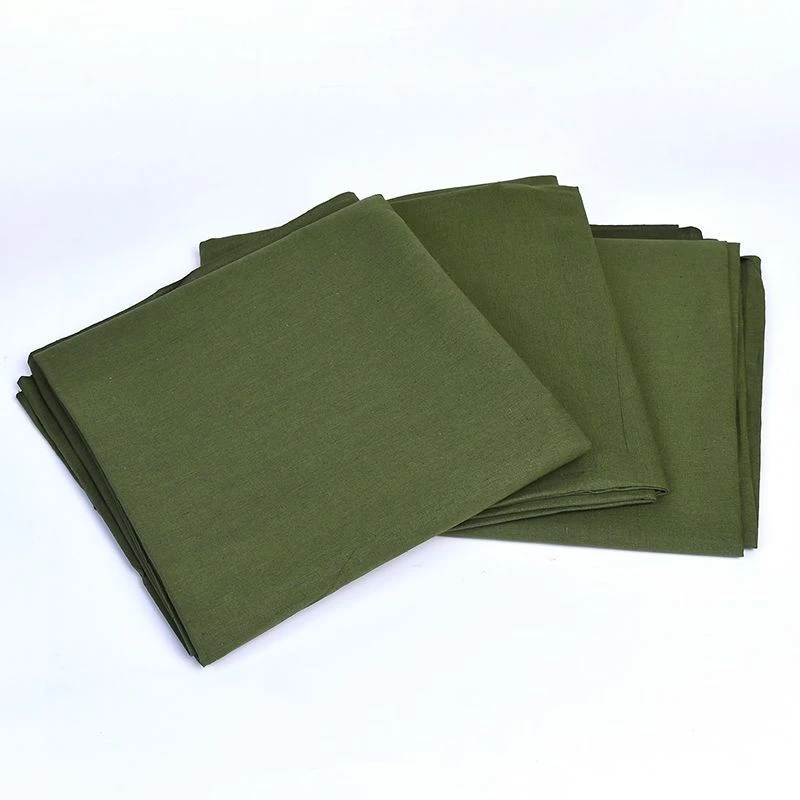 全棉平纹军绿色被罩单人单件被套学生宿舍单人床军训通用带拉链