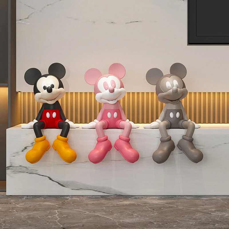 简约现代坐姿米奇摆件客厅玄关过道电视柜桌面家居壁柜酒柜装饰品