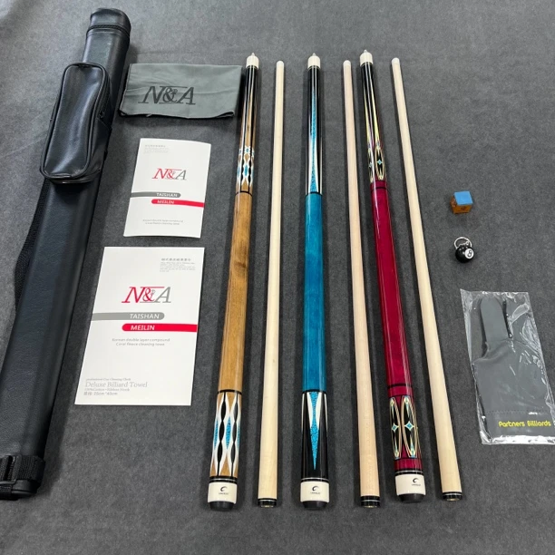 定制兰斯洛特大头杆中式黑八台球杆大头杆花式台球中八球专用