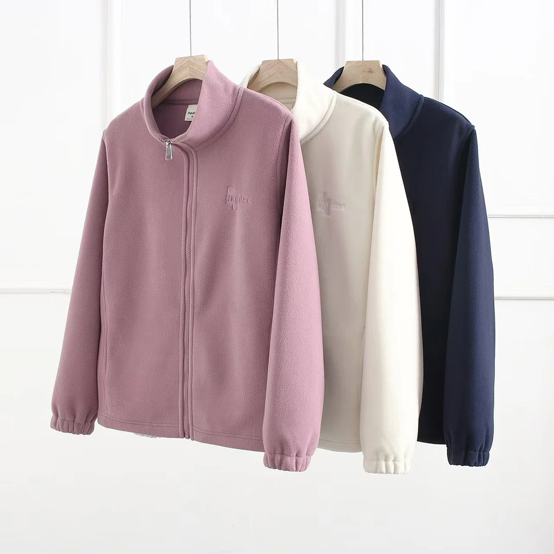 秋冬新款摇粒绒加厚保暖外套百搭