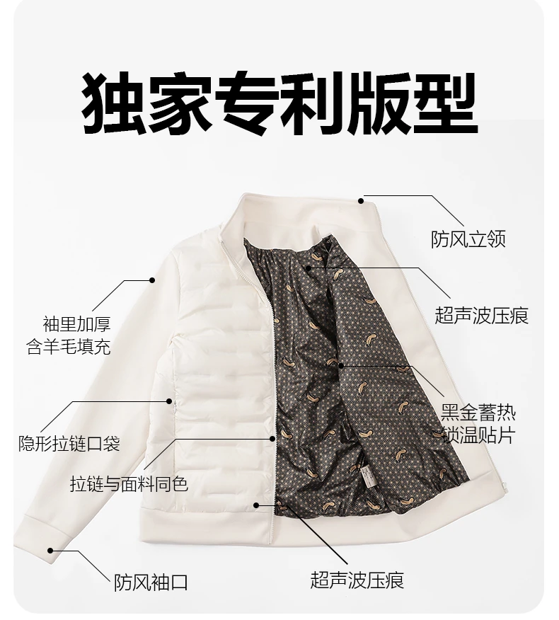 【豆腐块情侣羽绒】黑金石墨浠+羽绒软壳羊毛羽绒衣Y133.yy