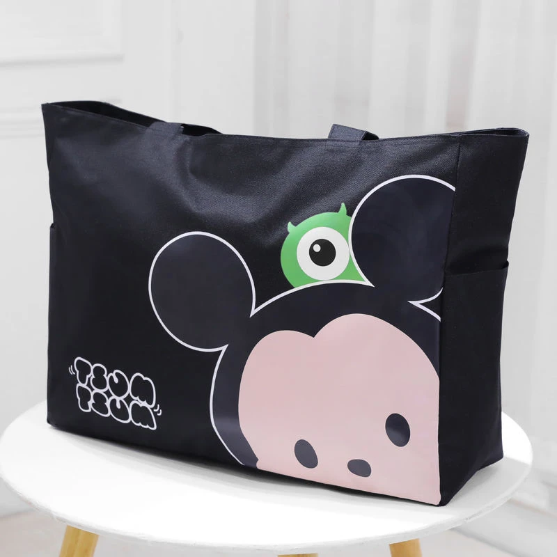 旅行背袋网红时尚多色图案韩版单肩帆布袋设计短途旅游女手提学生