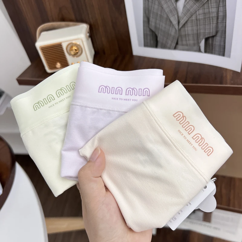90-150斤5条装7A抑菌内裤女中腰超柔软亲肤透气简约字母底裤AX540