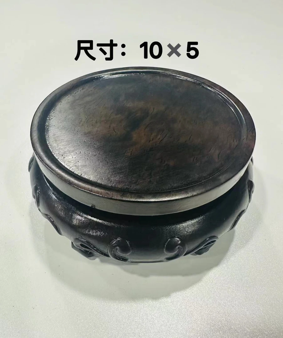 76黑檀木整料雕刻如意款式