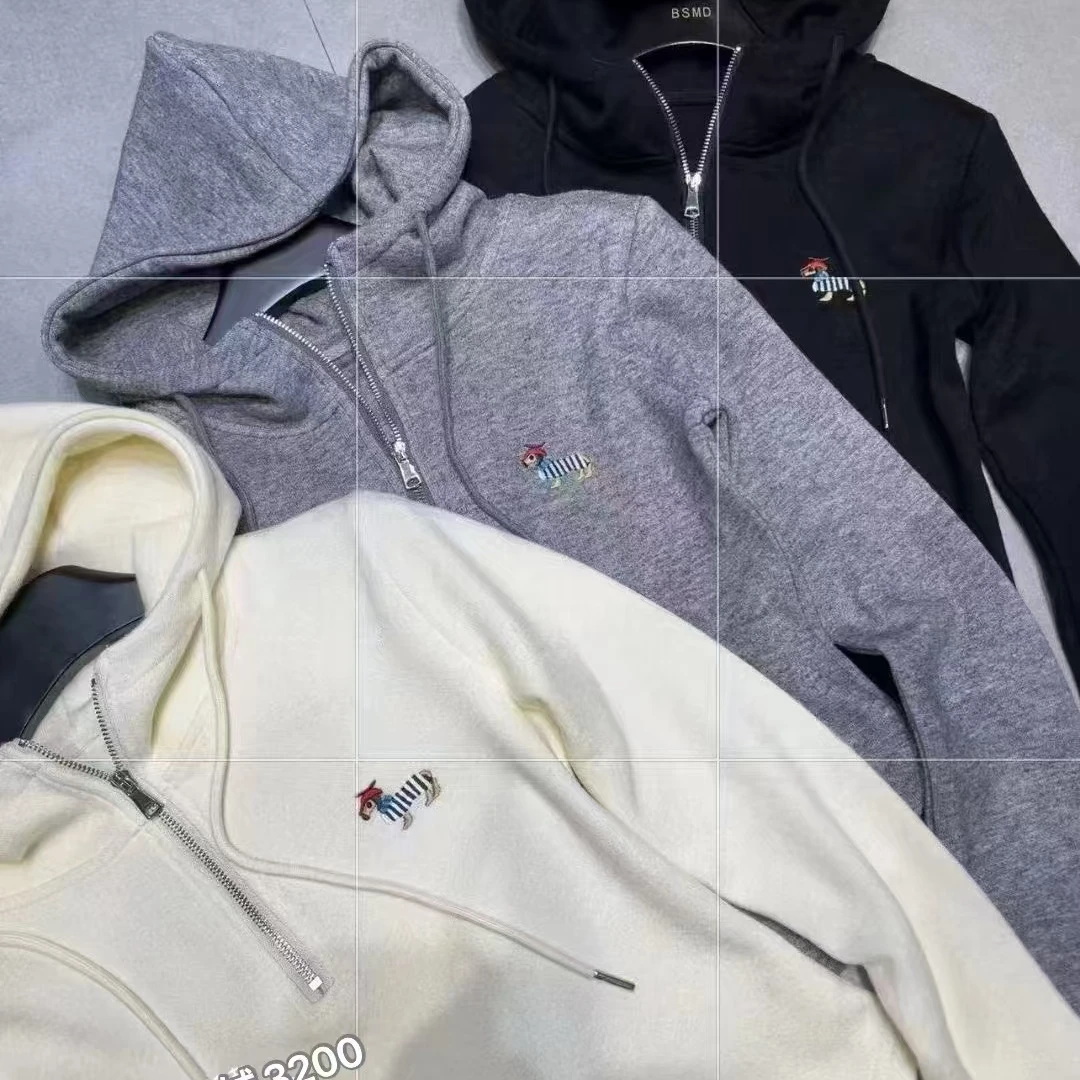 秋款韩系休闲刺绣连帽衫