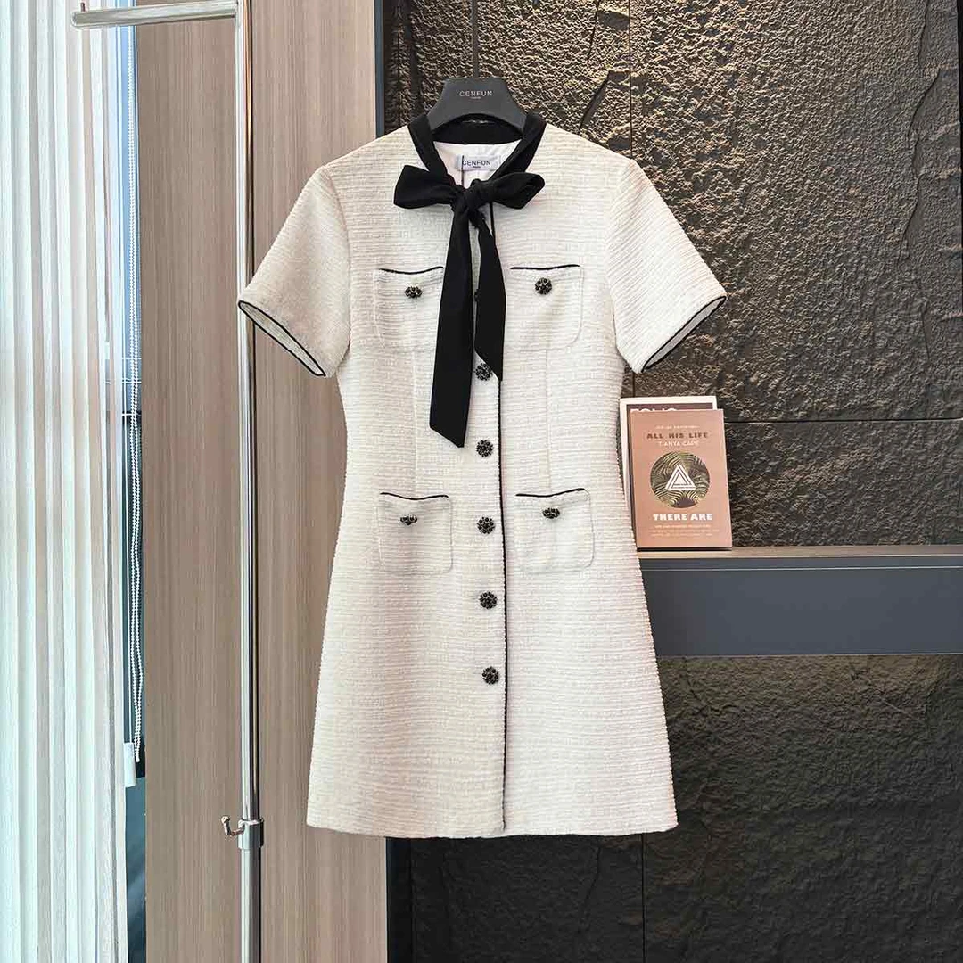 【CENFUN】*175 BZ女装连衣裙气质针织时尚连衣裙E02142