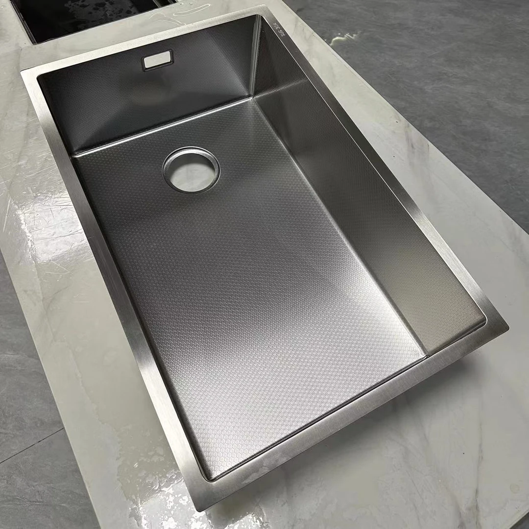 赛尼凯特 304本色蜂窝大单槽洗菜盆