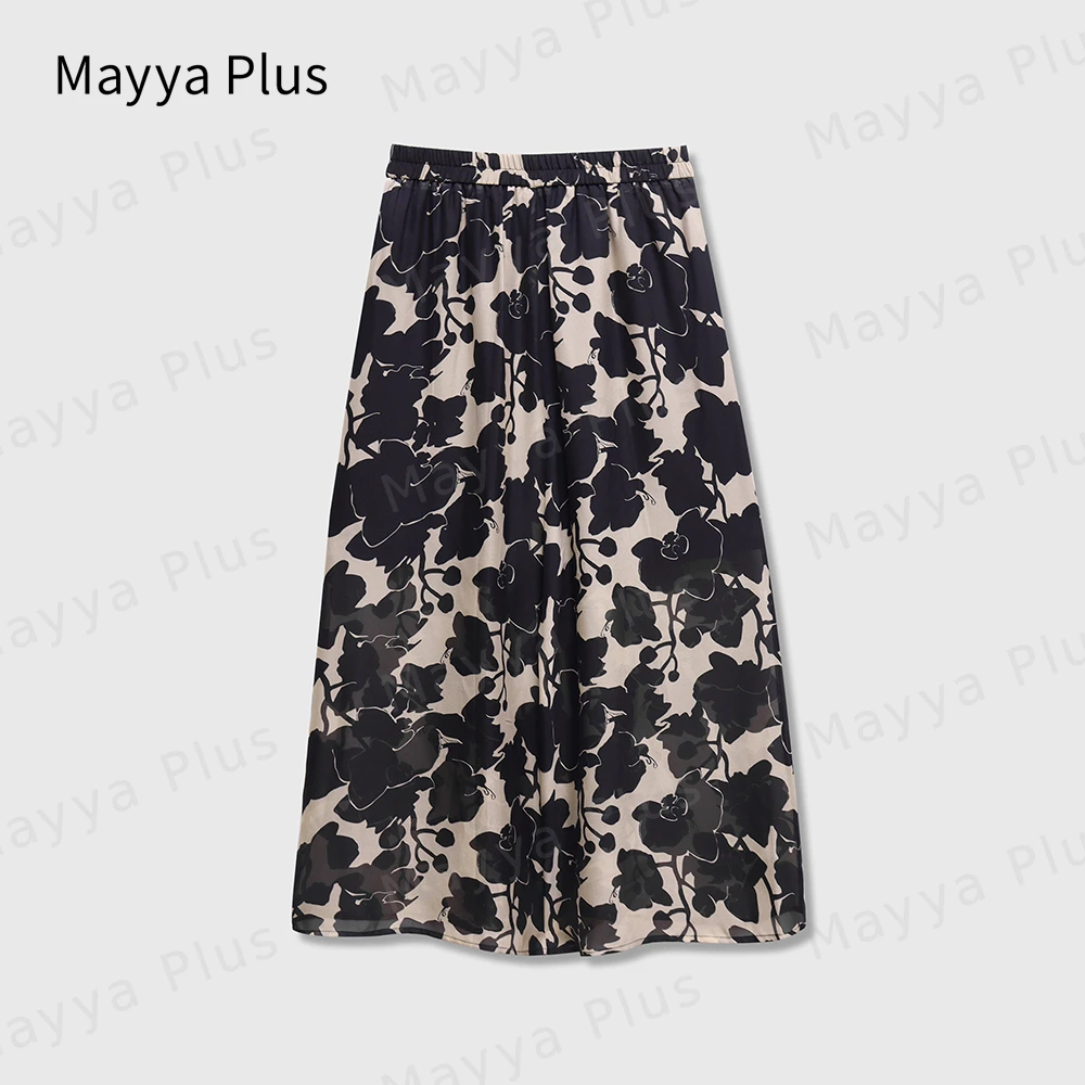 【剪影花卉】Mayya Plus麦芽生日会夏季休闲碎花透气休闲裤32328237