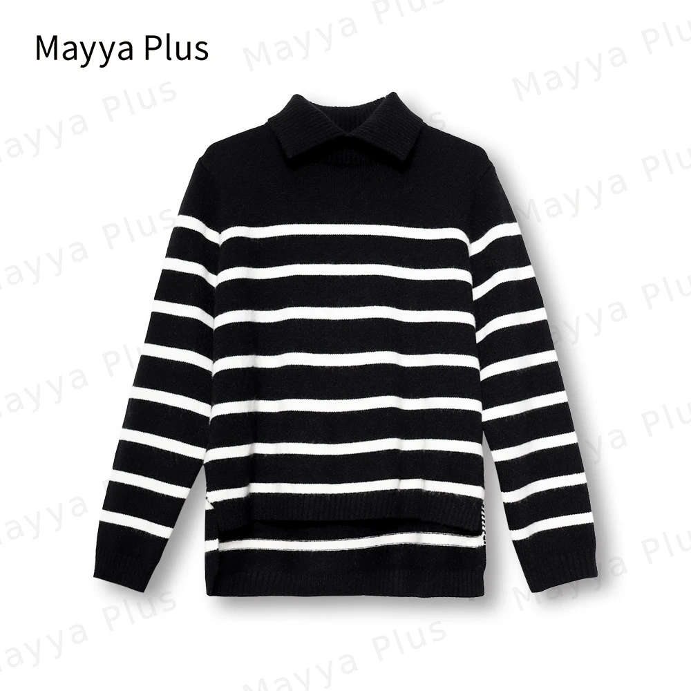 【韩风】Mayya Plus时尚新品气质显瘦百搭款热力感毛衣32347315