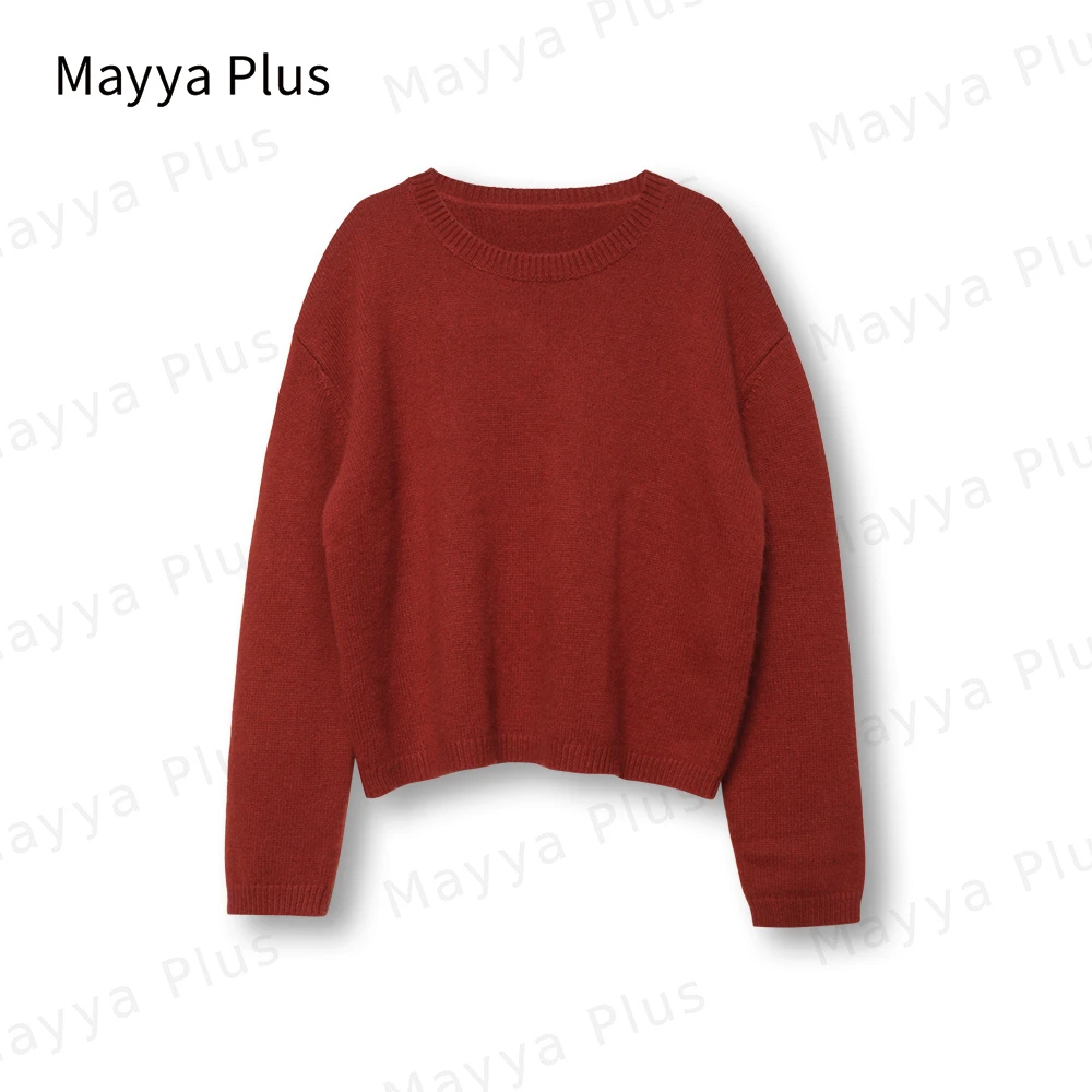 【挚爱浣熊】Mayya Plus时尚新品气质显瘦百搭款热力感毛衫32347333