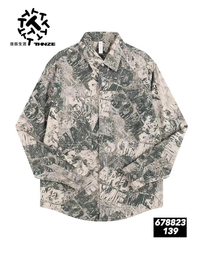 2024男士休闲百搭衬衫外套678923