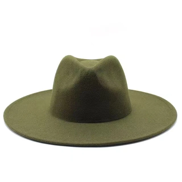 毛呢蒙式大檐4色礼帽