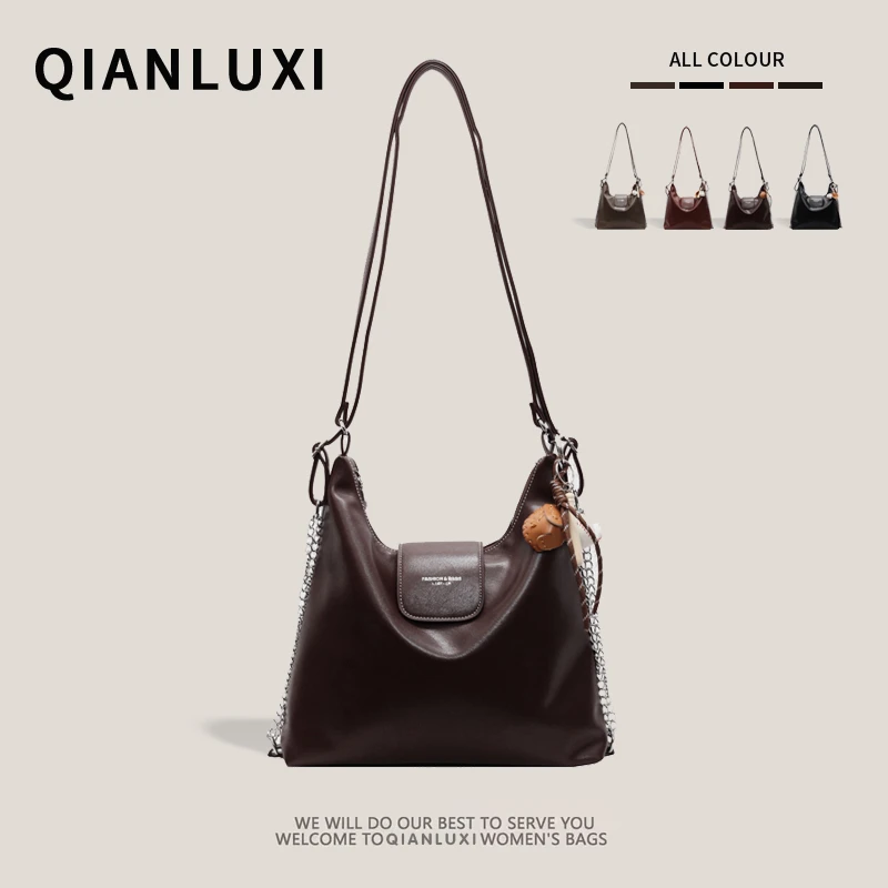 2025新款大容量包包时尚三用托特包女学生早八通勤包单肩包斜挎包