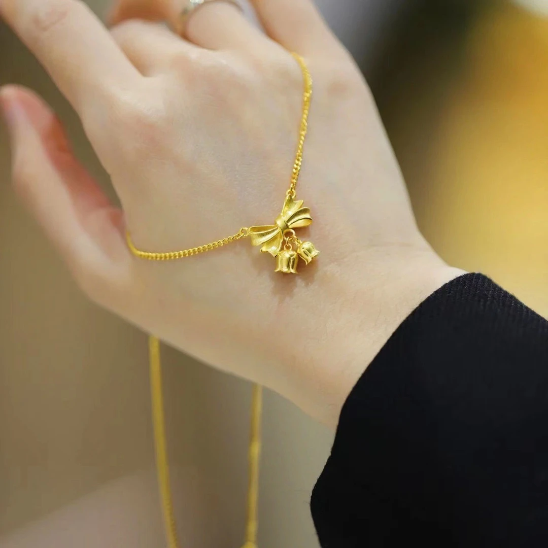 合金项链 在逃公主铃兰花项链气质轻奢时尚百搭