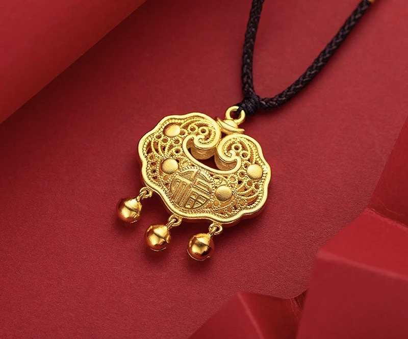 合金吊坠 平安锁吊坠