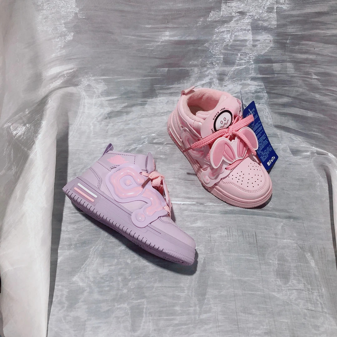 27-37冬季加绒二棉男童运动板鞋女童休闲鞋5668