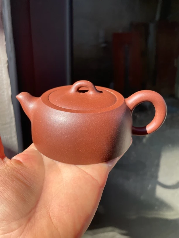 宜兴原矿紫砂壶，井栏壶，半手工制作，底槽清泥，容量170cc