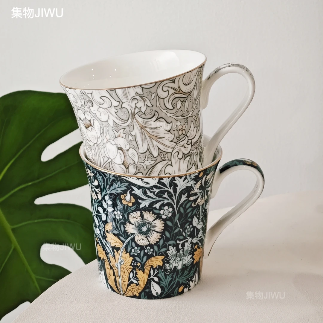 【骨瓷】新款欧式马克杯家用高档陶瓷咖啡杯喝水杯下午茶茶杯