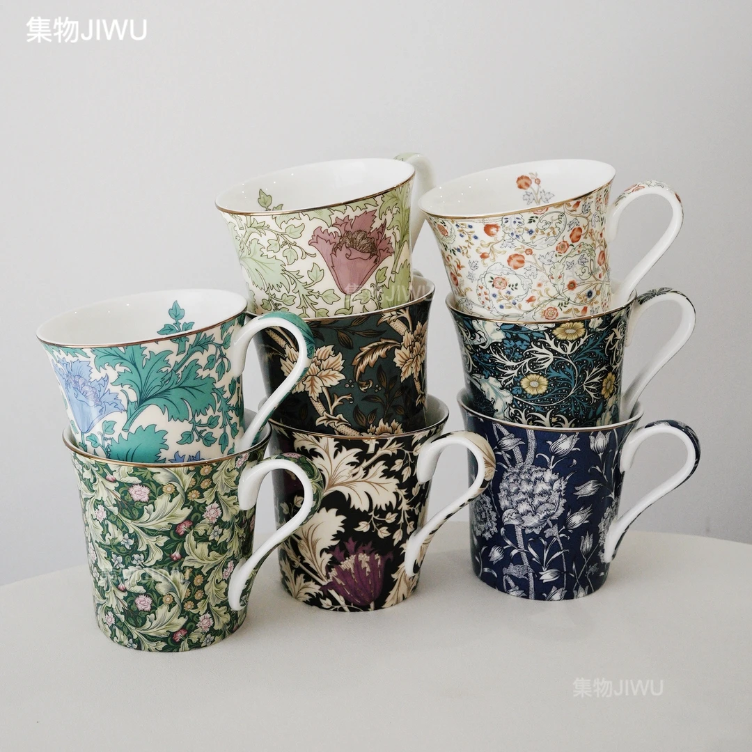 【骨瓷】欧式马克杯家用高档陶瓷咖啡杯喝水杯下午茶茶杯个性情侣