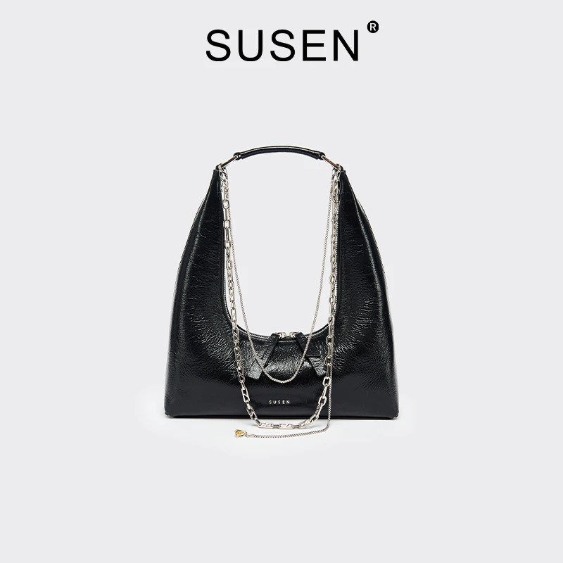 SUSEN公主梦系列塔塔包女包轻奢品牌设计感单肩手提包大号