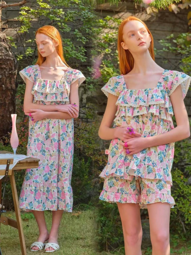 延吉优佰家/韩国UL家棉质新款睡衣【分体/睡裙】23132