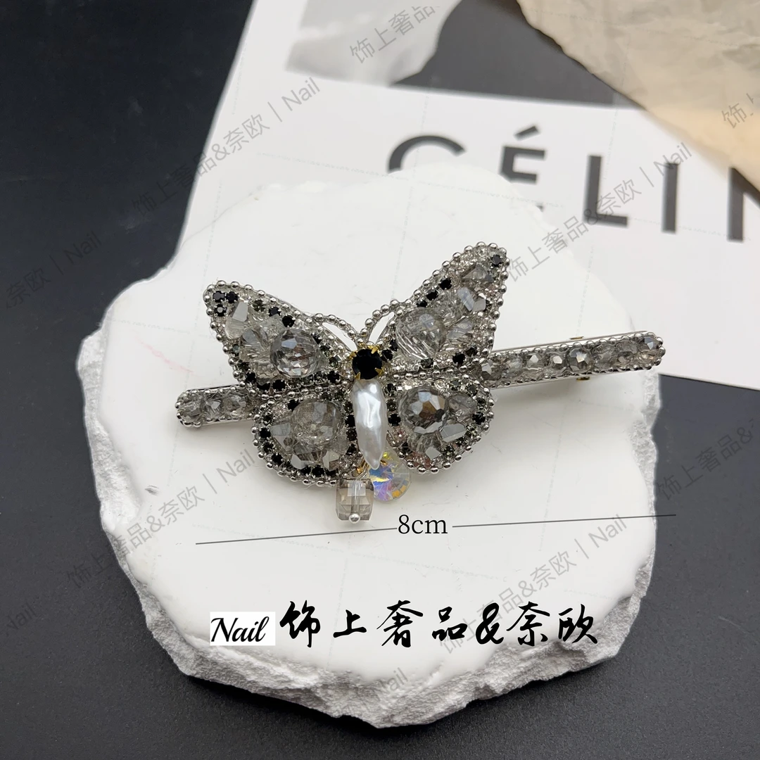 【饰上奢品&NAIL】SQ008-设计师系列6661蝴蝶鸭嘴夹